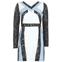Clothing Women Short Dresses Morgan RLIXI White / Black / Blue