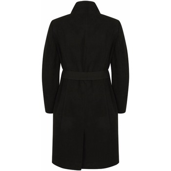 Anastasia Womens Black Zip Belted Winter Coat Black