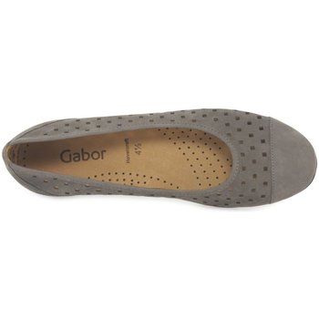 Gabor Ruffle Womens Punched Detail Casual Shoes Grey