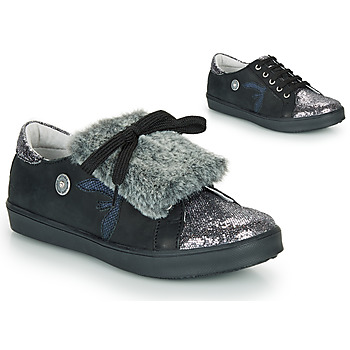 Shoes Girl Low top trainers Catimini MARGOTTE Black / Silver