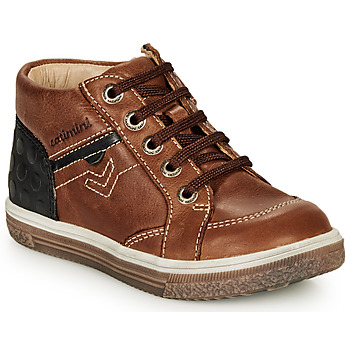 Catimini  PASCOU  boys's Children's Shoes (High-top Trainers) in Brown. Sizes available:7.5 toddler,8 toddler,9 toddler