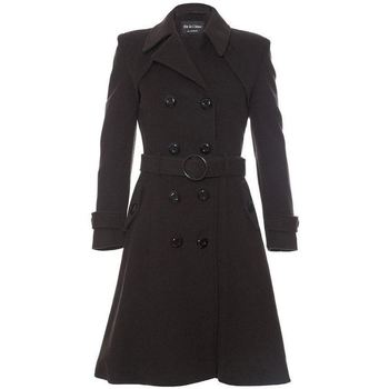 Clothing Women Coats De La Creme Brown Womens Wool & Cashmere Winter brown