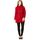 Clothing Women Coats De La Creme Wool Cashmere Winter Hooded Duffle Coat red