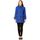Clothing Women Coats De La Creme Wool Cashmere Winter Hooded Duffle Coat BLUE