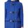 Clothing Women Coats De La Creme Wool Cashmere Winter Hooded Duffle Coat BLUE