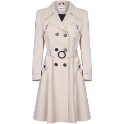 Clothing Women Coats De La Creme Spring Belted Trench Coat BEIGE