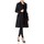 Clothing Women Coats De La Creme Spring Belted Trench Coat Black