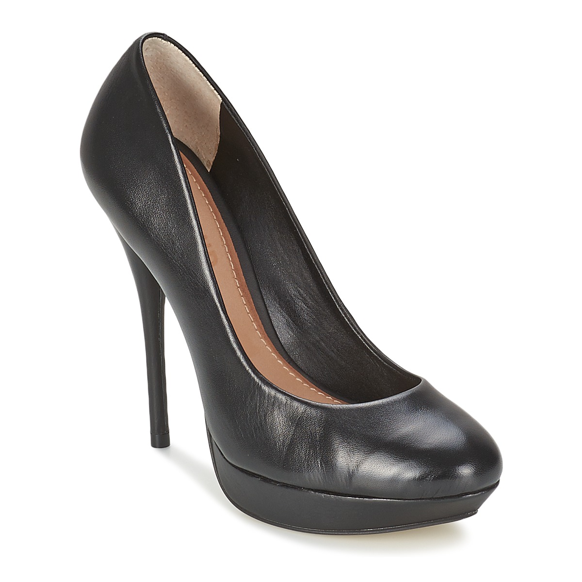 Court-shoes Dumond FABIELE Black - Free delivery with Spartoo UK ...