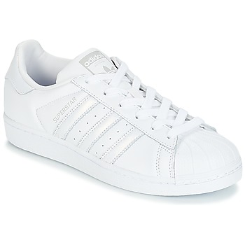 Shoes Women Low top trainers adidas Originals SUPERSTAR W White / Silver