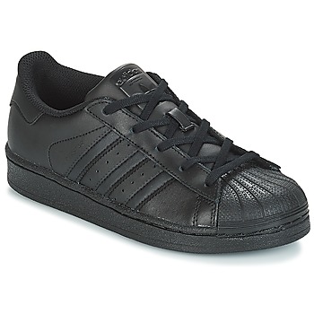 Shoes Children Low top trainers adidas Originals SUPERSTAR C Black