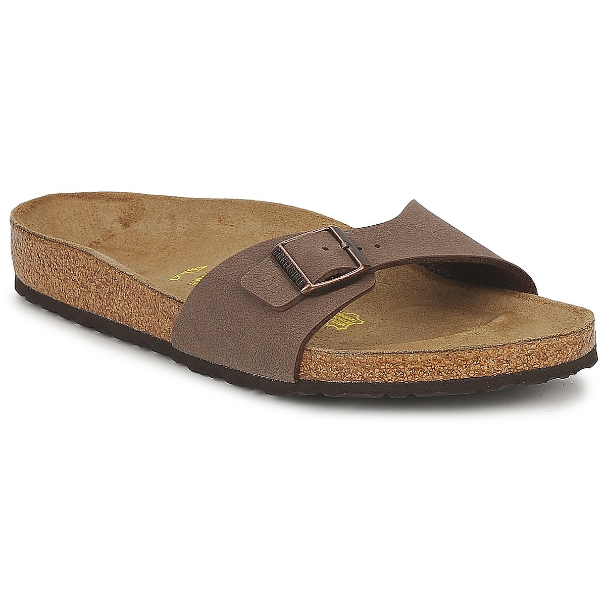 Mules Birkenstock MADRID Mocha - Free delivery with Spartoo UK ...