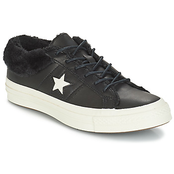 Shoes Women Low top trainers Converse ONE STAR LEATHER OX Black