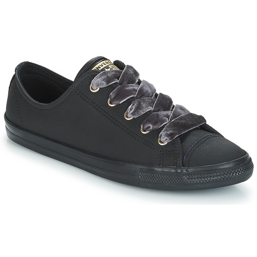 Shoes Women Low top trainers Converse ALL STAR DAINTY OX  black / Gold