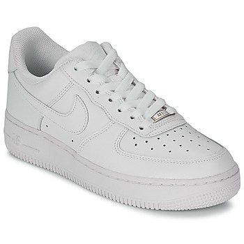 Shoes Women Low top trainers Nike AIR FORCE 1 07 LEATHER White
