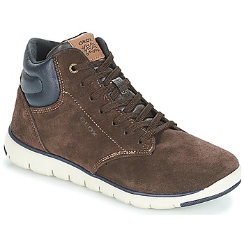 Geox  J XUNDAY BOY  boys's Children's Shoes (High-top Trainers) in Brown. Sizes available:12.5,13.5,14,15,15.5