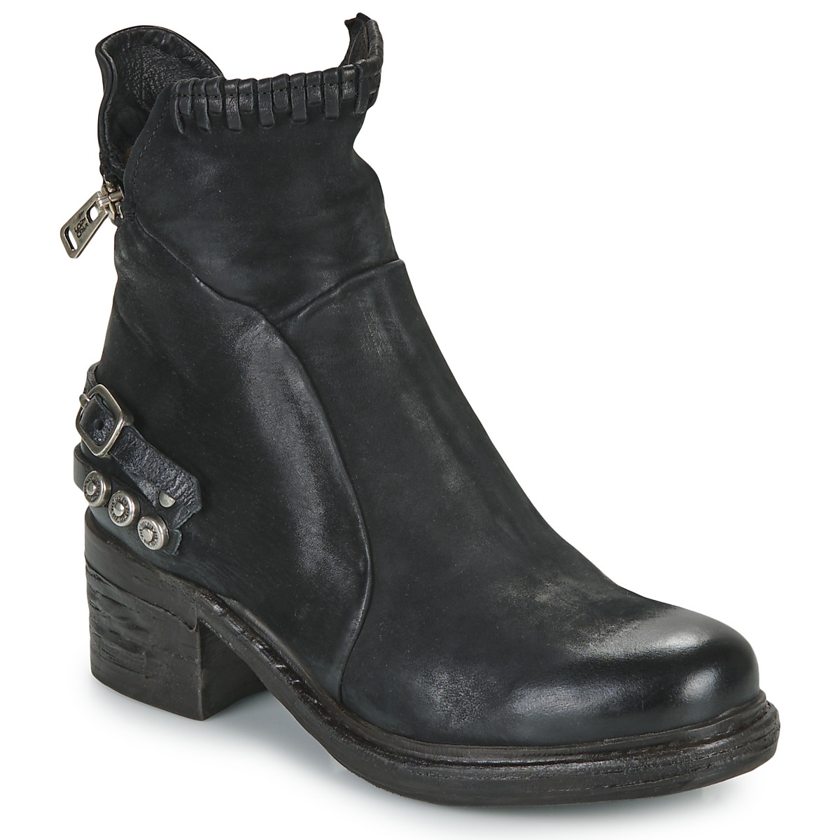 airstep / a.s.98  nova 17  women's mid boots in black