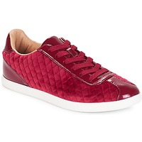 Shoes Women Low top trainers André VELVET Red