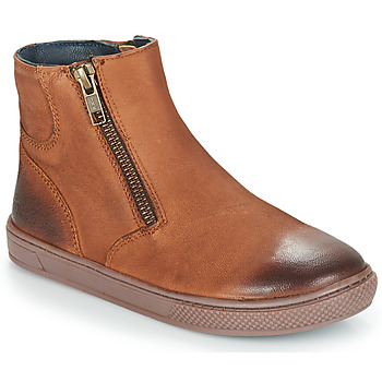 André  CUMIN  boys's Children's Mid Boots in Brown. Sizes available:13 kid