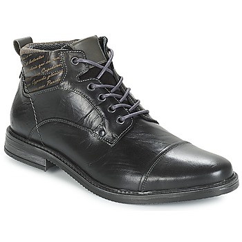 André  VERON  men's Mid Boots in Black. Sizes available:6.5