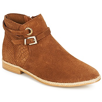 Shoes Women Mid boots André IDAHO Camel