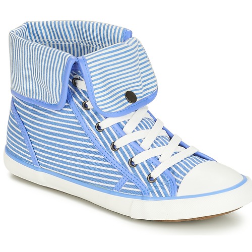 Shoes Women Hi top trainers André GIROFLE White / Blue