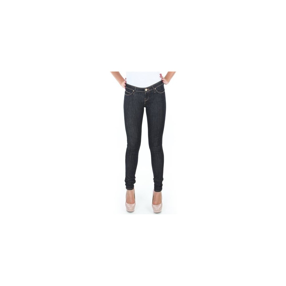 Clothing Women Skinny jeans Lee Toxey Rinse Deluxe Trousers L527SV45 Blue