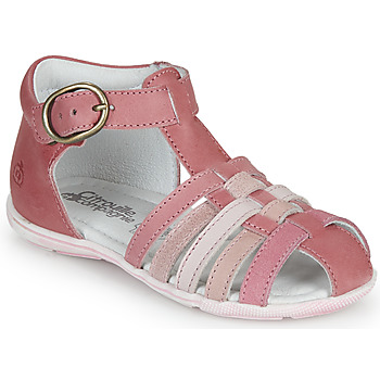 Shoes Girl Sandals Citrouille et Compagnie RINE Pink / Multicolour