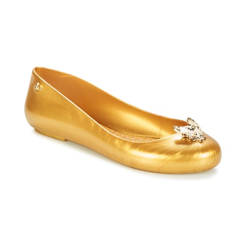 Shoes Women Flat shoes Melissa VW SPACE LOVE 20 Honey bee Gold
