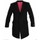 Clothing Men Coats De La Creme Wool & Cashmere Velvet Trim Coat Black
