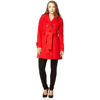 De La Creme Winter Hooded Coat Red