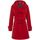 Clothing Women Coats De La Creme Winter Hooded Coat Red