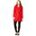 Clothing Women Coats De La Creme Winter Hooded Coat Red