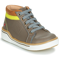 Shoes Boy Hi top trainers GBB QUITO Grey / Yellow