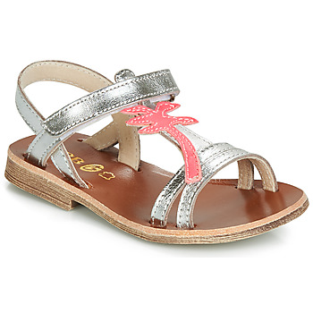 Shoes Girl Sandals GBB SAPELA Silver / Pink