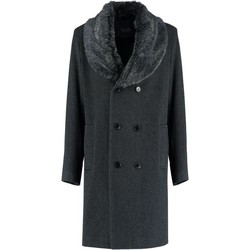 Clothing Men Coats De La Creme Tweed Short Winter Wool Jacket Grey