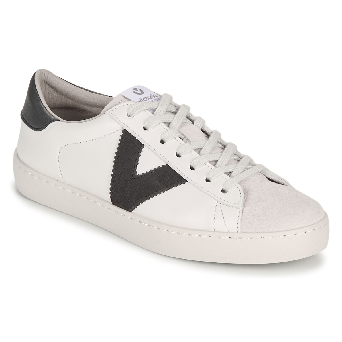 Shoes Men Low top trainers Victoria BERLIN PIEL CONTRASTE White / Grey