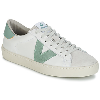 Victoria  BERLIN PIEL CONTRASTE  men's Shoes (Trainers) in White. Sizes available:7.5,8,4,5,6.5,17