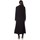 Clothing Women Coats De La Creme Long Military Wool Cashmere Winter Coat Black