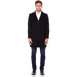 Clothing Men Coats De La Creme Cashmere Wool Winter Coat Black
